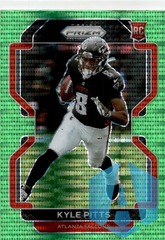 2021 Panini Prizm #341 Kyle Pitts Green Pulsar Atlanta Falcons